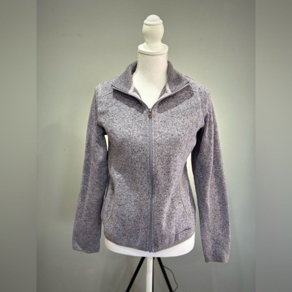 Clearance! Women’s Lilac Eddie Bauer Radiator Fleece Full Zip Mock Size L EUC